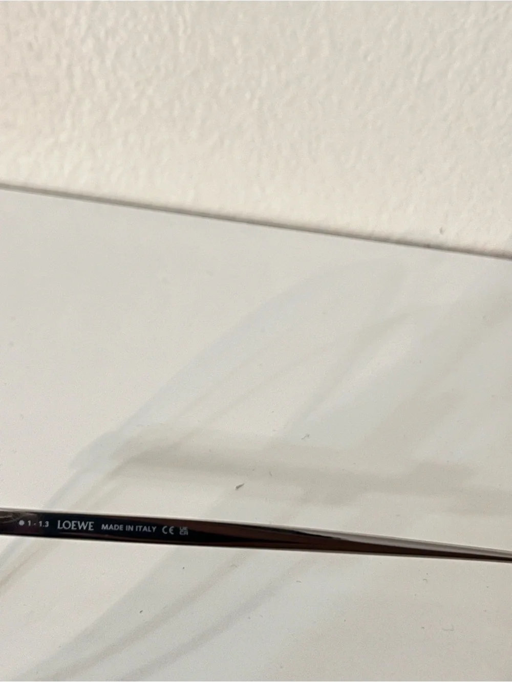Loewe Silver Hexagonal Metal Frame Glasses